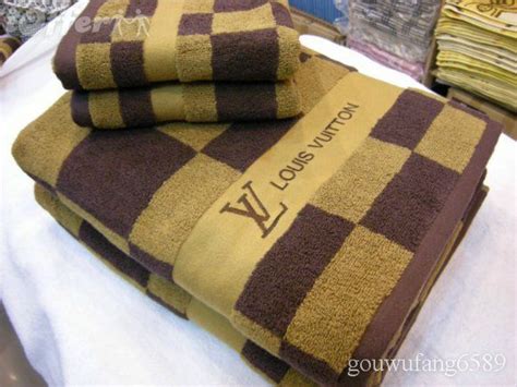 louis vuitton towel replica|Louis Vuitton bath towel set.